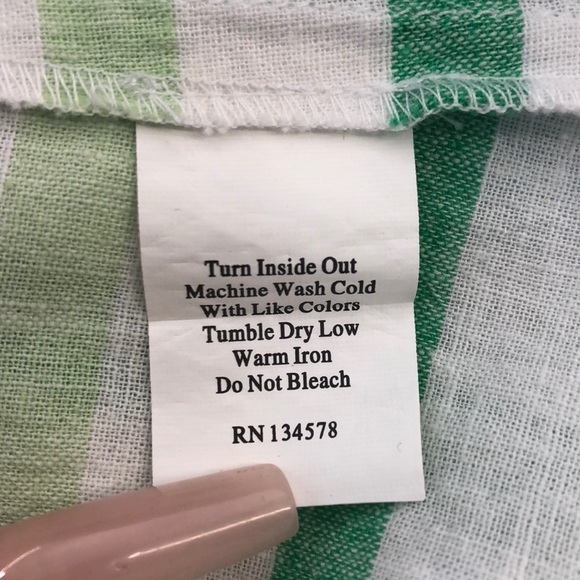 Vineyard Vines Gustavia Stripe Linen Blend Popover, NWT - Picture 6 of 7